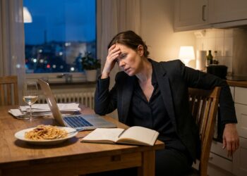 Continuar mentalmente conectado ao trabalho depois do expediente pode dificultar a recuperação e o descanso. — Créditos: Imagem gerada por IA