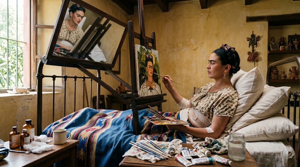 Frida Kahlo sobre dor e criatividade: “Eu pinto meu próprio mundo. A dor não é um problema, é matéria-prima”