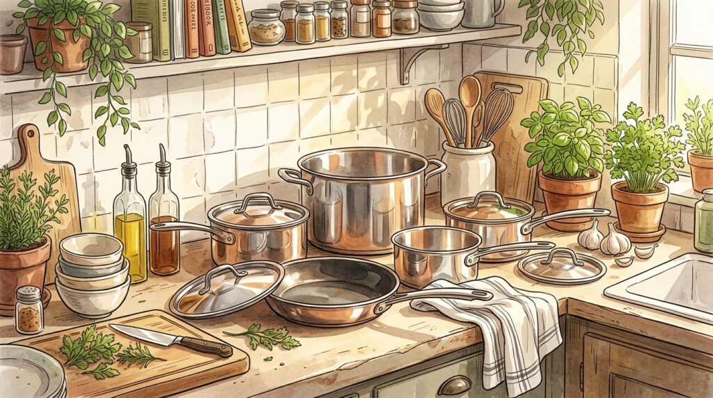 O fundo da panela de inox recém-comprada ficou com manchas cinzas e foscas após cozinhar feijão? A acidez natural do alimento oxidou o metal