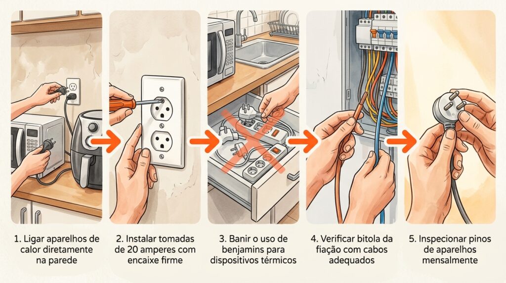5 eletrodomésticos que nunca devem ser ligados na mesma extensão ou filtro de linha