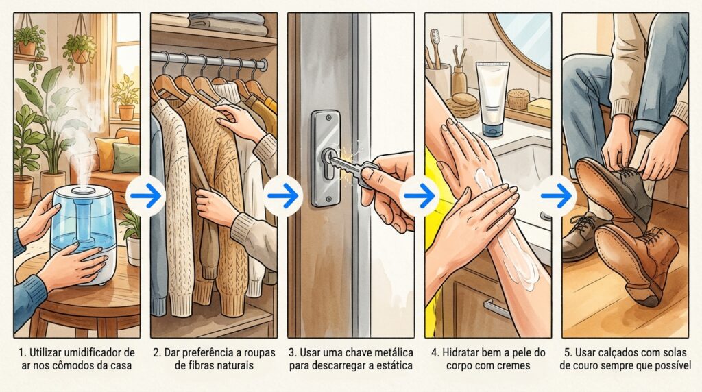 Apanha choques elétricos ao tocar no puxador da porta ou noutras pessoas no inverno? O Efeito Triboelétrico potenciado pelo ar seco