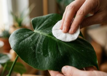 As suas plantas de interior ganharam uma crosta branca nas folhas após a rega? O calcário da água dura está a tapar os estomas