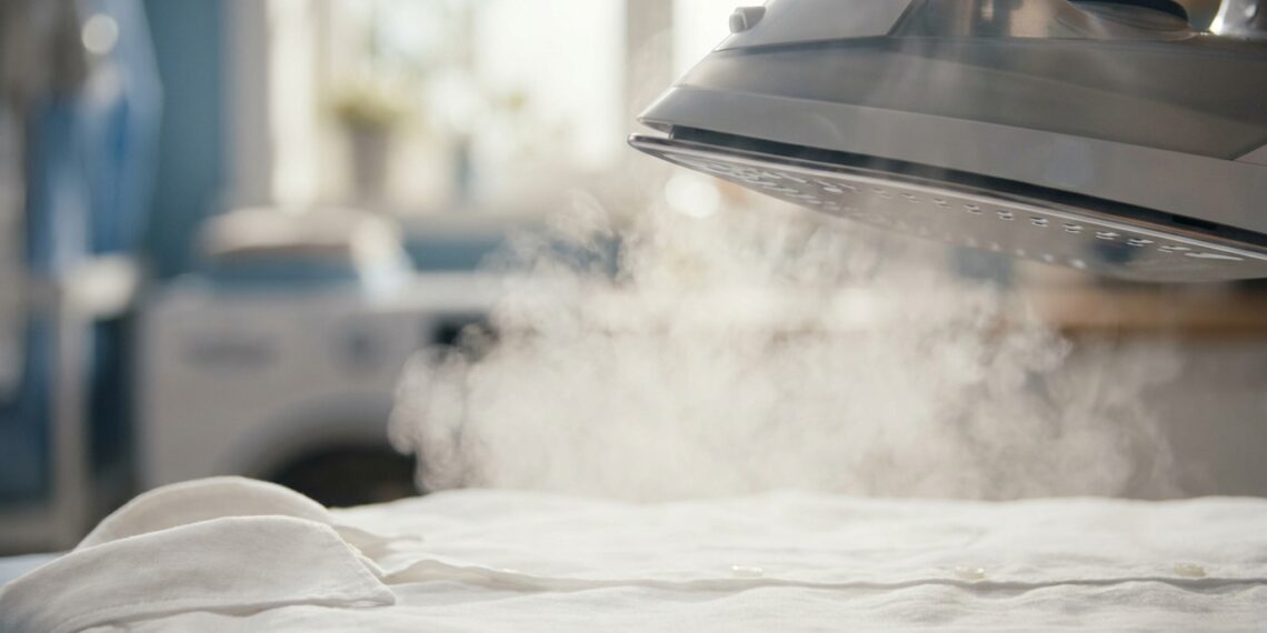 Seu ferro a vapor está estragando roupas brancas com manchas amarelas? A sujeira invisível no reservatório é a culpada