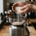 O moinho de café faz um ruído estranho e a bebida sabe a ranço? O arroz cru é a esponja que limpa as mós de aço