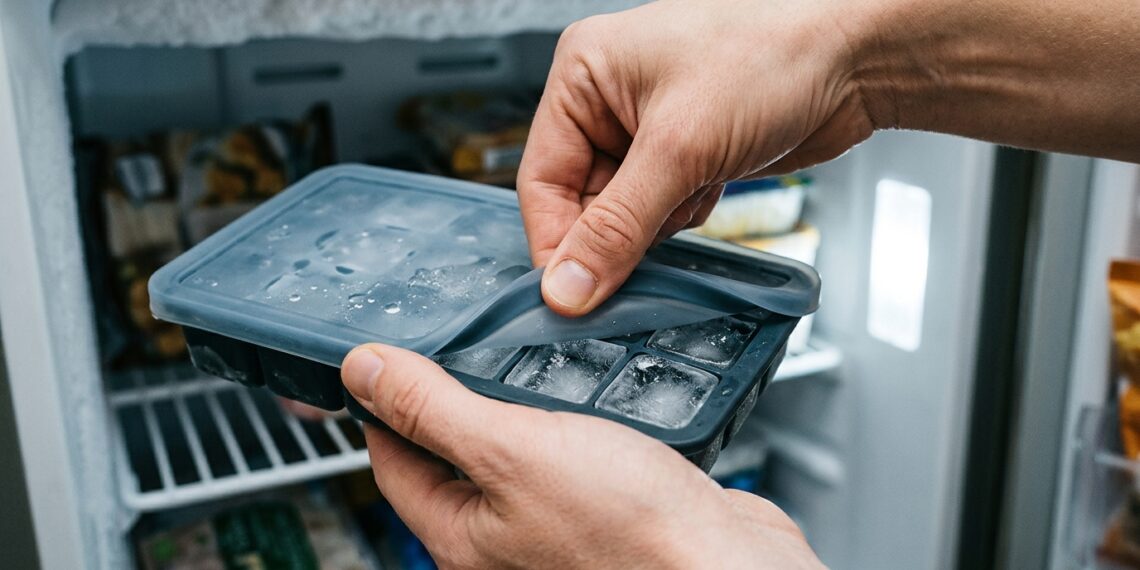 Os cubos de gelo ganharam um sabor estranho a alho ou cebola do congelador? A forte absorção de compostos orgânicos voláteis (COVs)