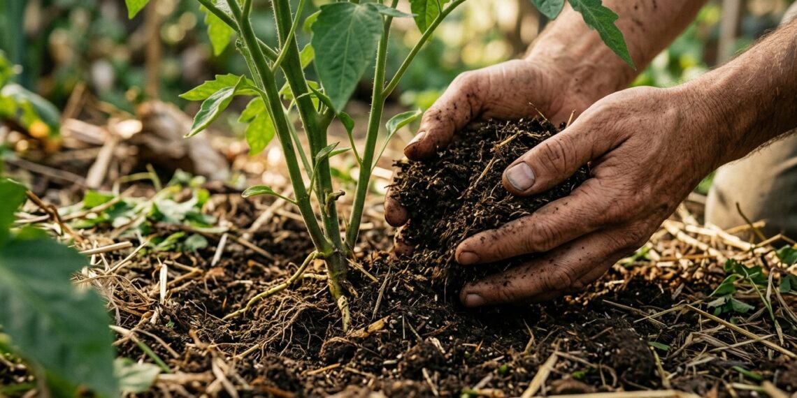Deitou adubo orgânico fresco na horta e as hortaliças murcharam todas? A fermentação elevou a temperatura e queimou as raízes