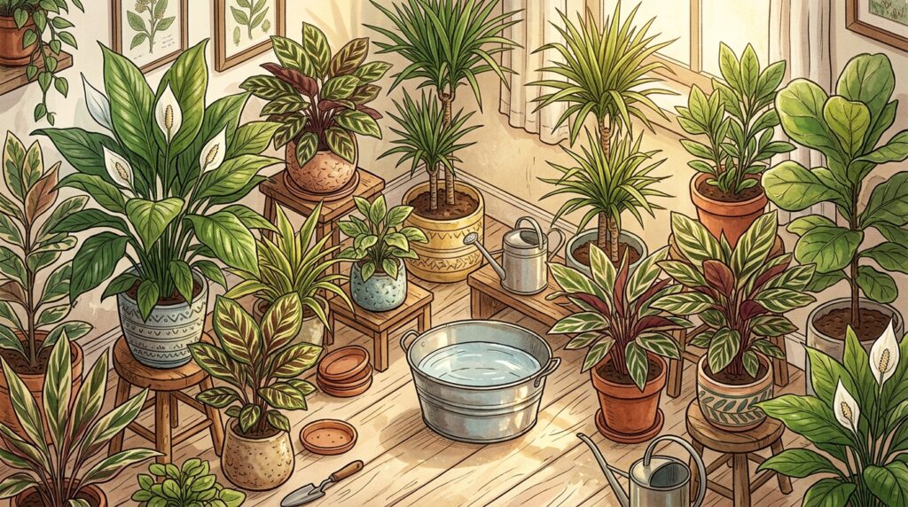 As pontas das folhas das suas plantas estão sempre marrons e secas? O cloro da água da torneira pode estar queimando a folhagem