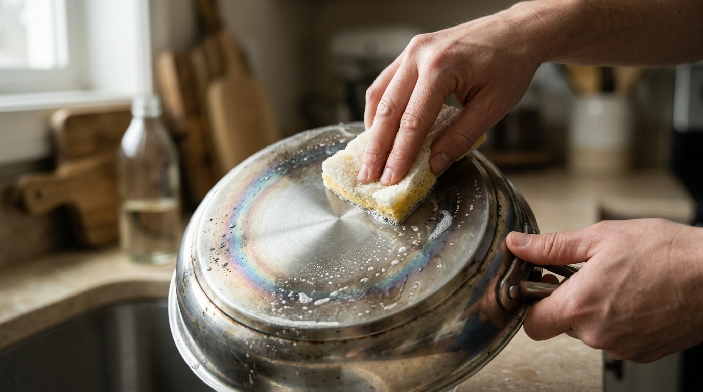 Região: O ingrediente da sua despensa que devolve o brilho de fábrica para panelas de inox manchadas