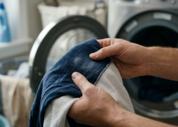 Roupas escuras saem da máquina de lavar com marcas brancas: quando o problema é excesso de sabão, enxágue insuficiente ou resíduos