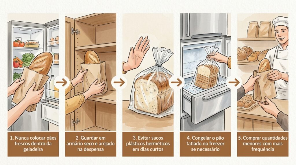 Guardou o pão de forma no frigorífico para durar mais e ele ficou duro como pedra? O processo de retrogradação do amido