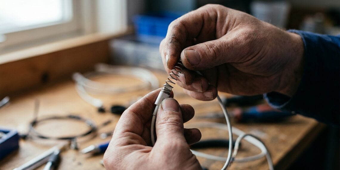 O cabo do carregador de celular insiste em quebrar a capa bem na base do conector? A tensão mecânica rompe as proteções de borracha