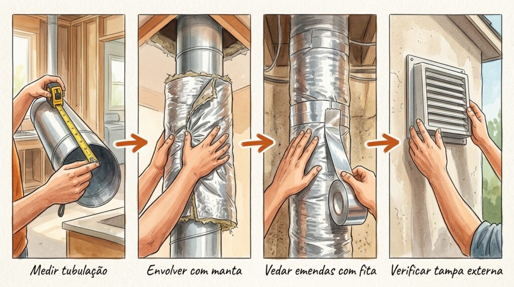 O exaustor pinga água fria para cima do fogão nos dias de inverno? O tubo de extração está a sofrer de condensação térmica