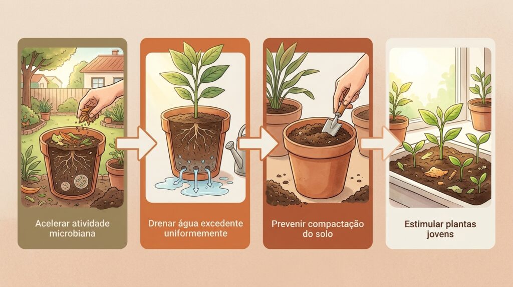 Usar vasos de feltro em vez dos tradicionais de plástico muda completamente a saúde das raízes e evita que a planta fique travada no crescimento