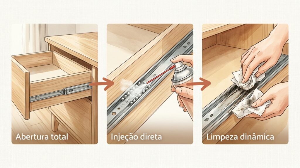 A técnica de limpeza mais eficiente da internet para gaveta da cozinha travando