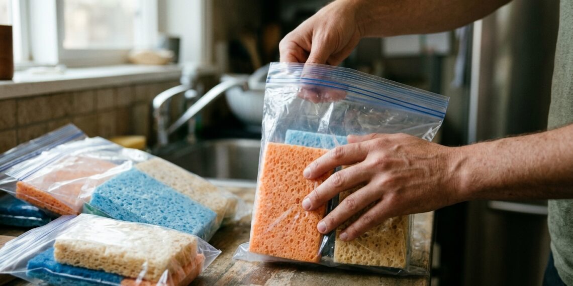 A técnica de conservação mais eficiente sobre como o truque da esponja no congelador salva suas compras