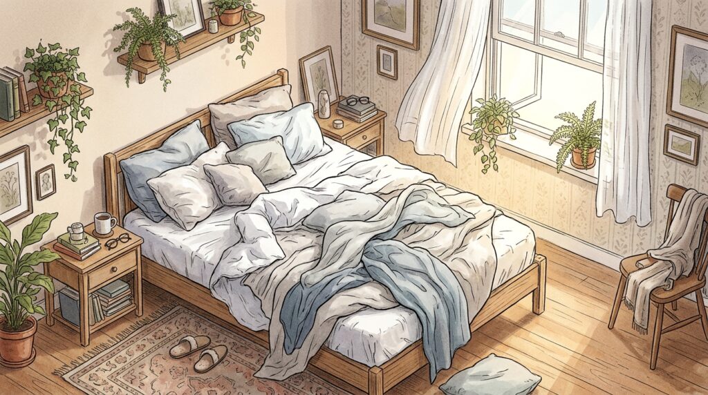 O erro comum ao arrumar a cama assim que acorda que multiplica os ácaros no colchão
