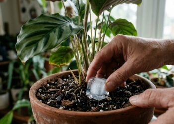 O erro fatal de regar orquídeas com pedras de gelo que mata as raízes congeladas