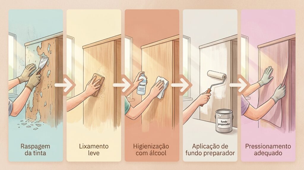 A canaleta de fios plástica da parede despenca levando a tinta junto? A aplicação sobre uma parede empoeirada estraga qualquer fixação