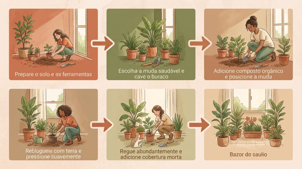 A terra do vaso parece virar pó e a água escoa direto sem molhar nada? O substrato antigo perdeu completamente a capacidade de reter nutrientes