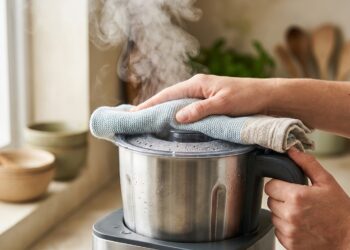 Foi bater sopa quente no liquidificador e a tampa explodiu voando longe? A expansão brutal do vapor exige um respiro