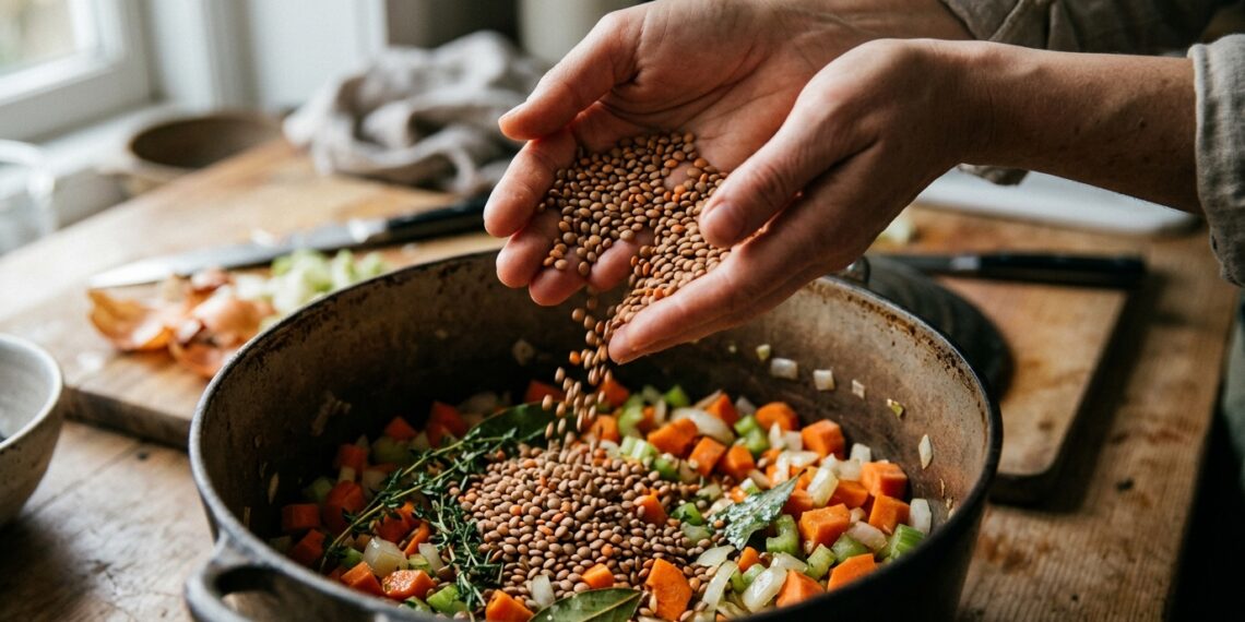 Nutricionista sobre as lentilhas: "Você deve adicionar um pouco de vinagre ou suco de laranja à panela para ajudar na absorção do ferro."