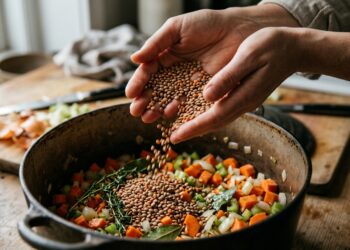 Nutricionista sobre as lentilhas: "Você deve adicionar um pouco de vinagre ou suco de laranja à panela para ajudar na absorção do ferro."