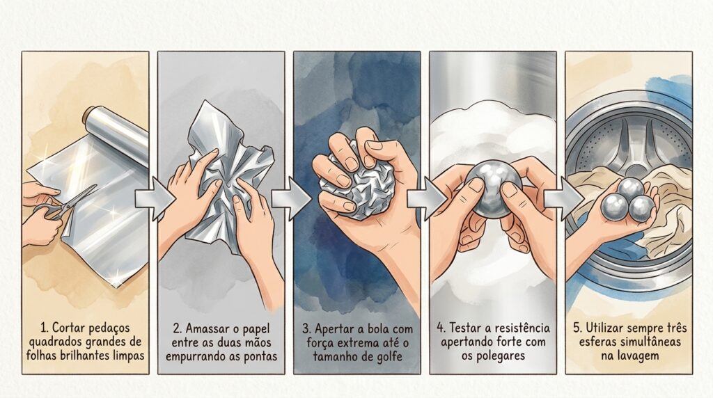 A técnica de amaciamento mais eficiente sobre por que colocar bolas de papel alumínio na máquina reduz a estática