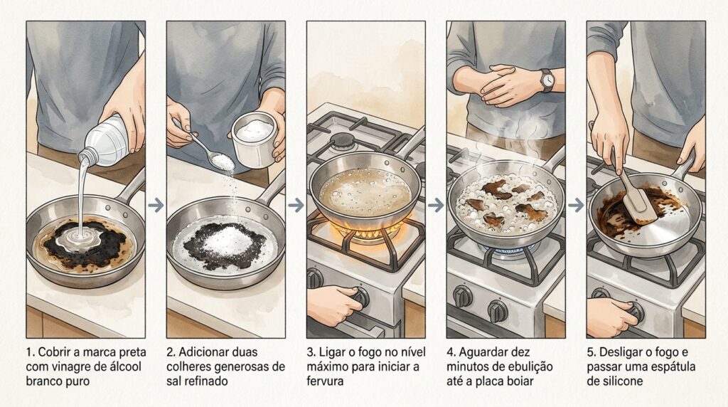 Os erros de lavagem e o truque de por que usar esponja de aço estraga o fundo da panela carbonizada