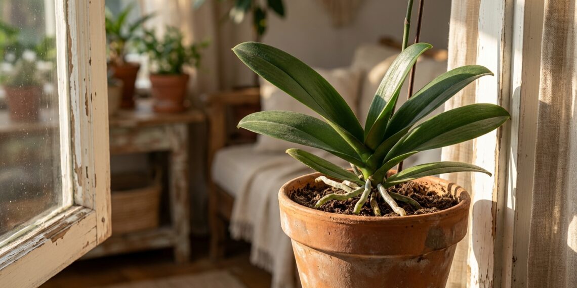 A orquídea perdeu as flores e ficou apenas com folhas verdes o ano todo? O choque térmico noturno é o gatilho que falta para a floração